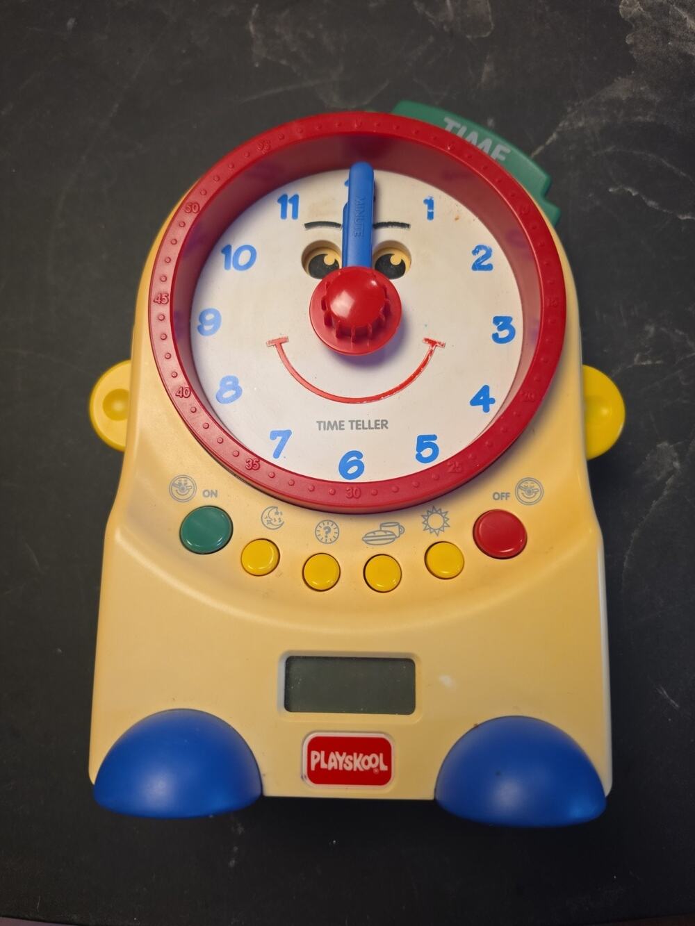 Playskool Teachin' Time Talking Clock Toy Digital and Dial 1995 PS-725